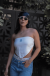 Pañoleta Bestie Bordado Blanco